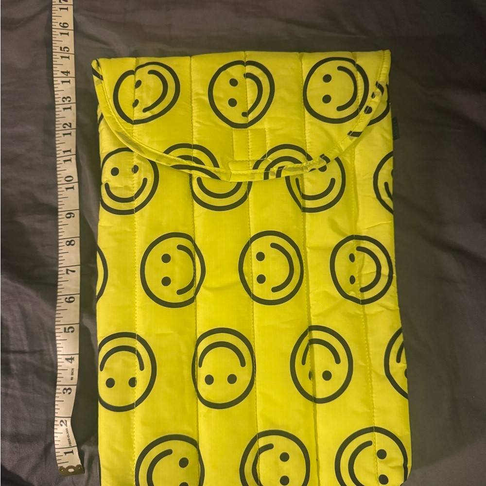 Yellow Smiley Face Padded Sleeve